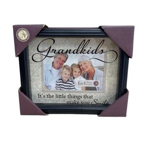 Brand New NEW VIEW Grandsparents Grandkids 6 x 4 Black Picture Frame
